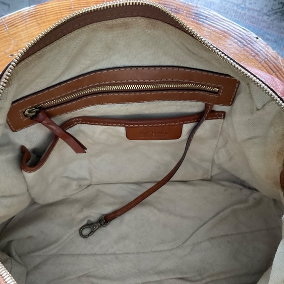 MICHAEL MICHAEL KORS: Astor Studded Leather Bag Satchel Vintage - Picture 10 of 13